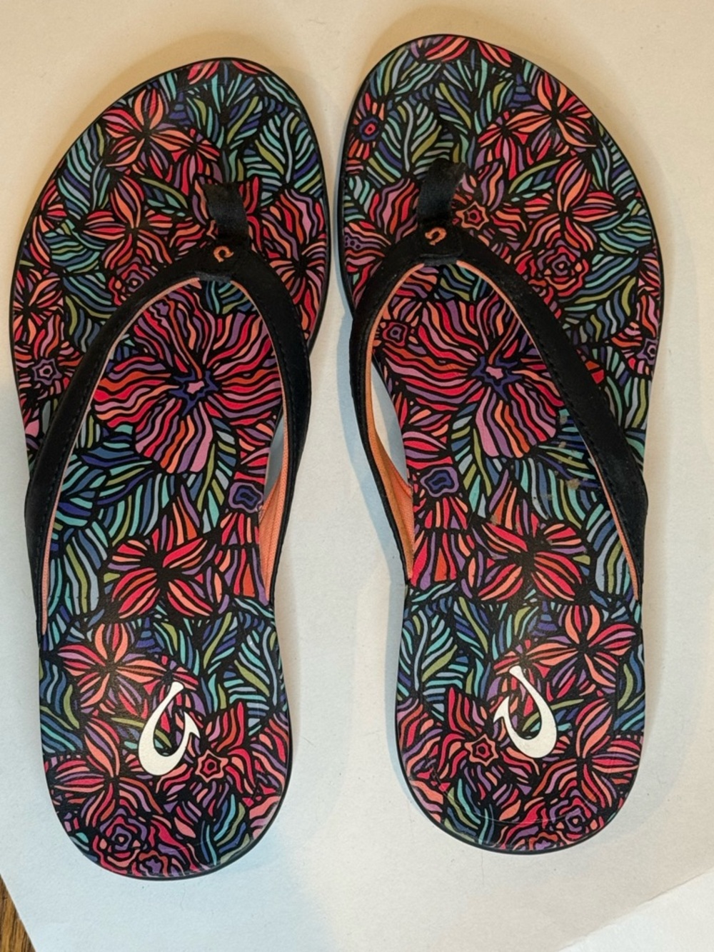 Olukai  Black Women's Flip Flops